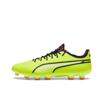 PUMA King Ultimate Soccer Shoes Men Low Top Lemon