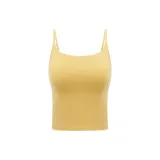 [High-Waist-Apricot Yellow]Adjustable Camisole-Belly-Exposed Style