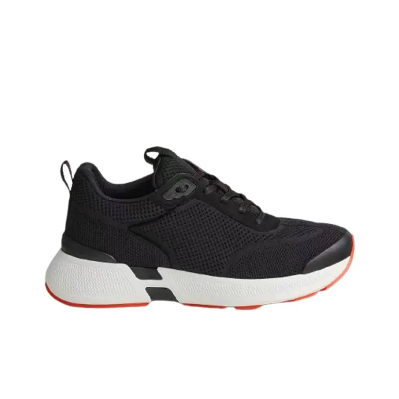 HERMES Heros Low Top Casual Shoes Men's Black-1