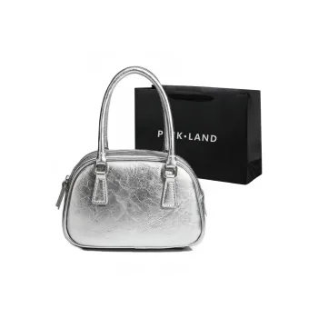 PINK·LAND PU Shoulder Bag Crossbody Bag Handbag Regular Women's Silver/Pink/Yellow