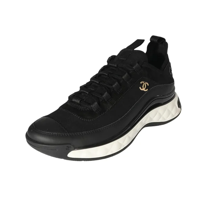 CHANEL Cushioning Anti-Slip And Wear-Resistant Athletic Shoes Men's Black-2