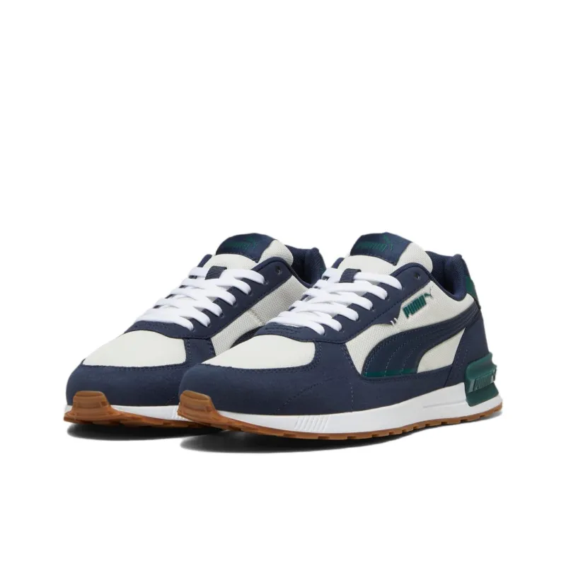 PUMA Graviton Slip Resistant Breathable Low Top Casual Shoes Unisex Blue White-2