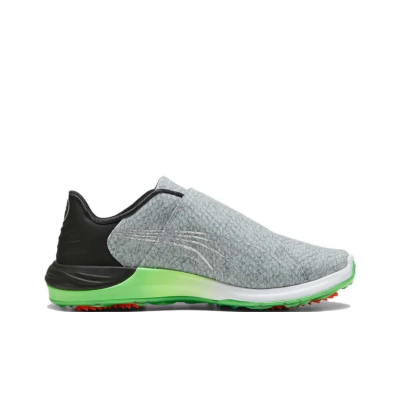 PUMA Anti Slip Wear Resistant Low Top Golf Shoes Men's Gray Black Green-1