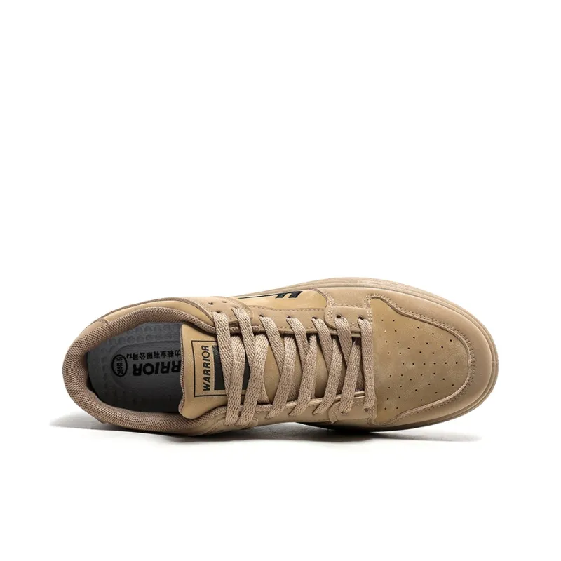 Warrior Wear resistant And Lightweight Low Top Skateboard Shoes Unisex Barley Colored-1