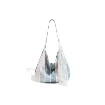 HACIN Canvas Shoulder Bag Women's Blue