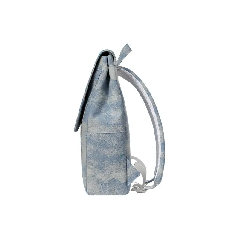 MAH Cotton Backpack Tubas Women's Light Blue-3