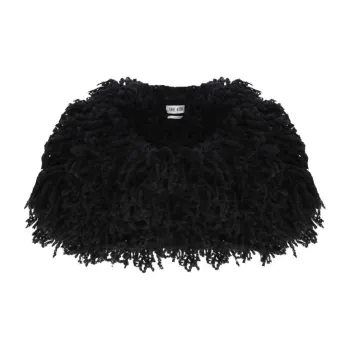 The Attico Fringed Pullover Knitted Scarf
