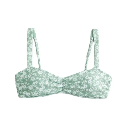 Hollister Bikinis Women's Green Floral Pattern