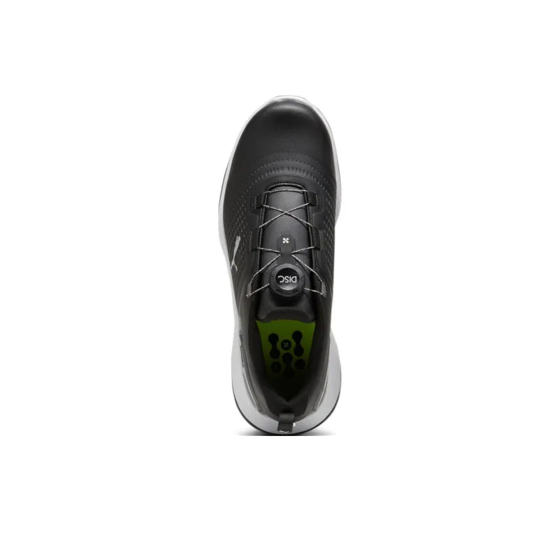 PUMA Grip Fusion Fle Anti Slip And Wear Resistant Water Resistant Low Top Golf Shoes Men's Black Gray Color-4