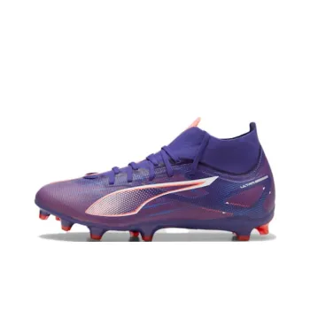 PUMA Ultra 5 AG Short Rubber Studs FG Long Rubber Studs Artificial Ground Support Lightweight Soccer Shoes Men's Purple