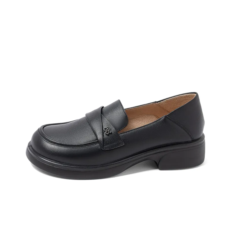 COMELY Loafers Women's Black/Light Brown/Ecru-13