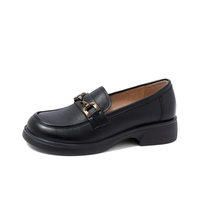 COMELY Loafers Women's Black/Light Brown/Ecru-15