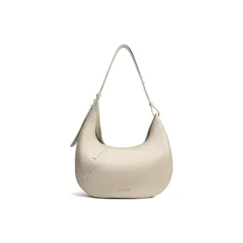 BOB ORE BLUE COLLECTION Cow Leather Hobo Bag Handbag Shoulder Bag Medium Size Women's Ecru