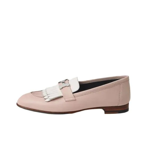 HERMES Royal Loafers Women's Pink