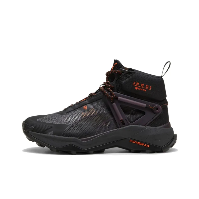 PUMA SEASONS Wear resistant And Waterproof Mid Top Trekking Shoes Women's Black-0
