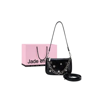 Jade En Plus Advanced Touch PU Handbag Shoulder Bag Crossbody Bag Regular Women's Black/White/Silver