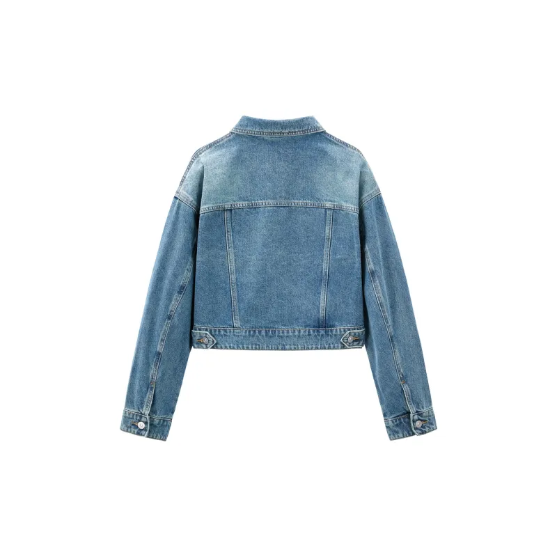 LEDIN Denim Jacket Women's Denim Blue-1