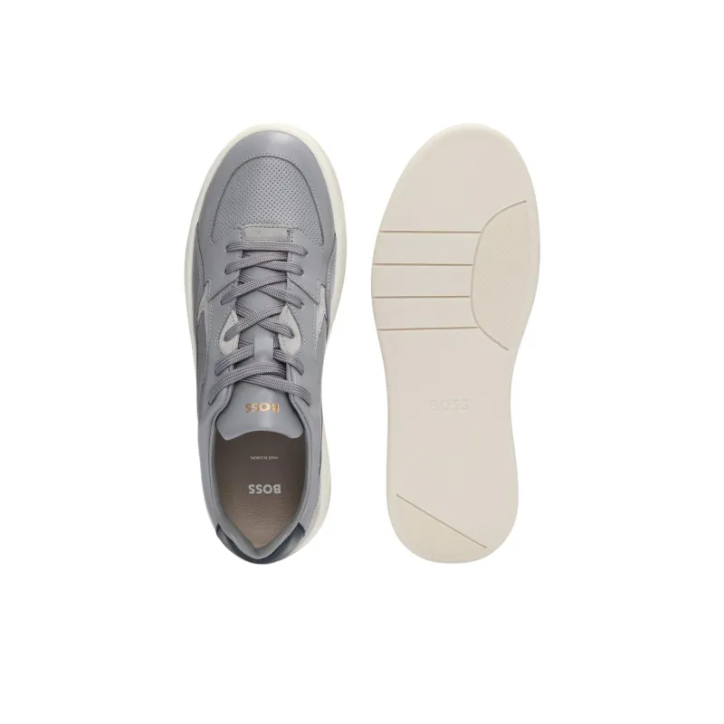HUGO BOSS Low Top Casual Shoes Men's Gray-4