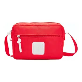 CILOCALA Nylon Fabric Crossbody Bag Square Bag Shoulder Bag Regular Unisex Red Candy Color