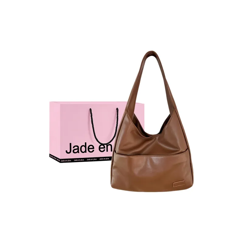 Jade En Plus Fashion PU Shoulder Bag Crossbody Bag Regular Women's Brown/Black/White-0