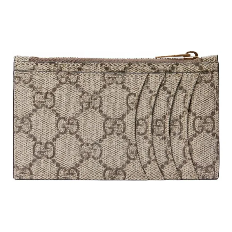 GUCCI Balenciaga Paris Collaboration Hourglass Leather Card Holder, Coin Purse, Card Holder Unisex Ebony-3