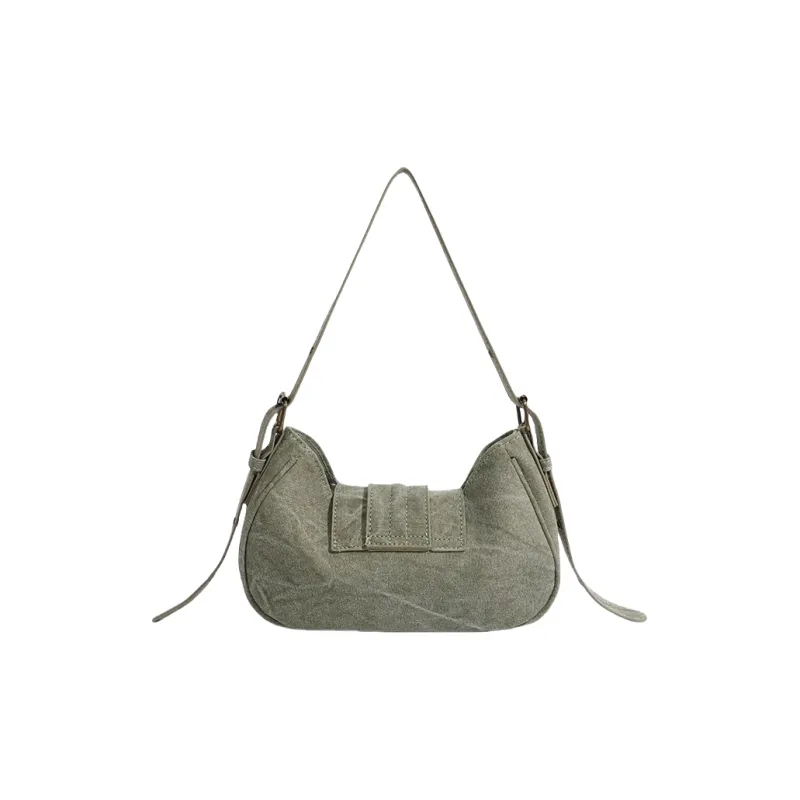 Carksky PU Shoulder Bag Regular Women's Army Green-2