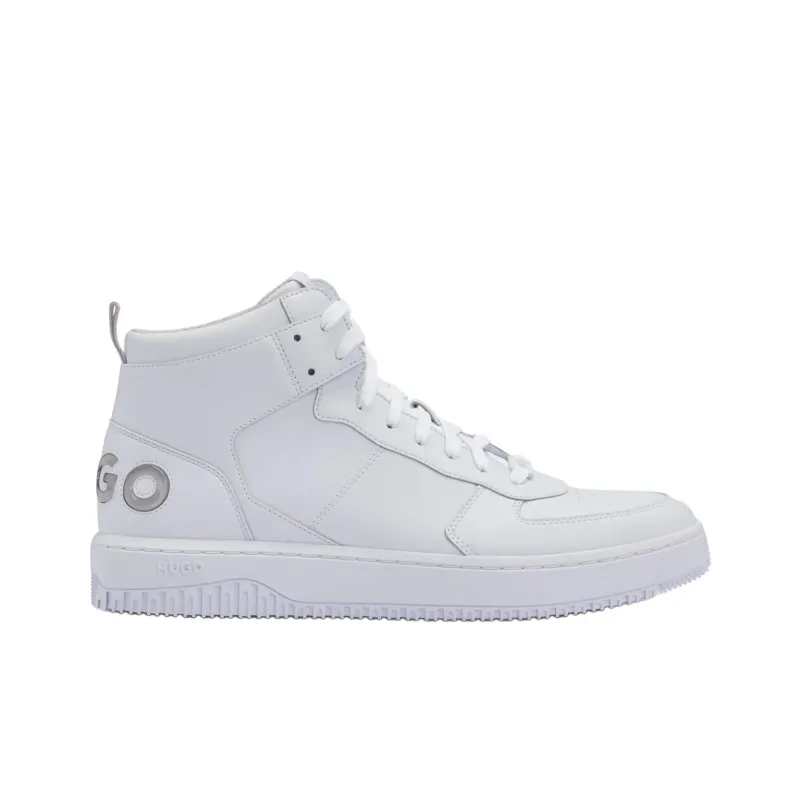 HUGO BOSS High Top Skateboard Shoes Men's White-1
