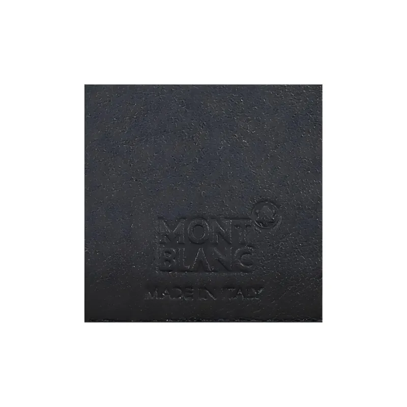 MONTBLANC Meisterstuck Leather Card Holder Men's Navy-3