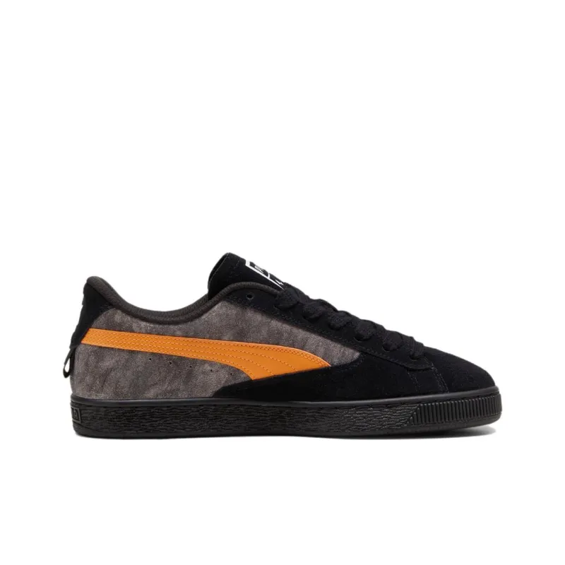 PUMA Mercedes AMG Anti Slip Wear Resistant Low Top Skateboard Shoes Unisex Black Orange-1