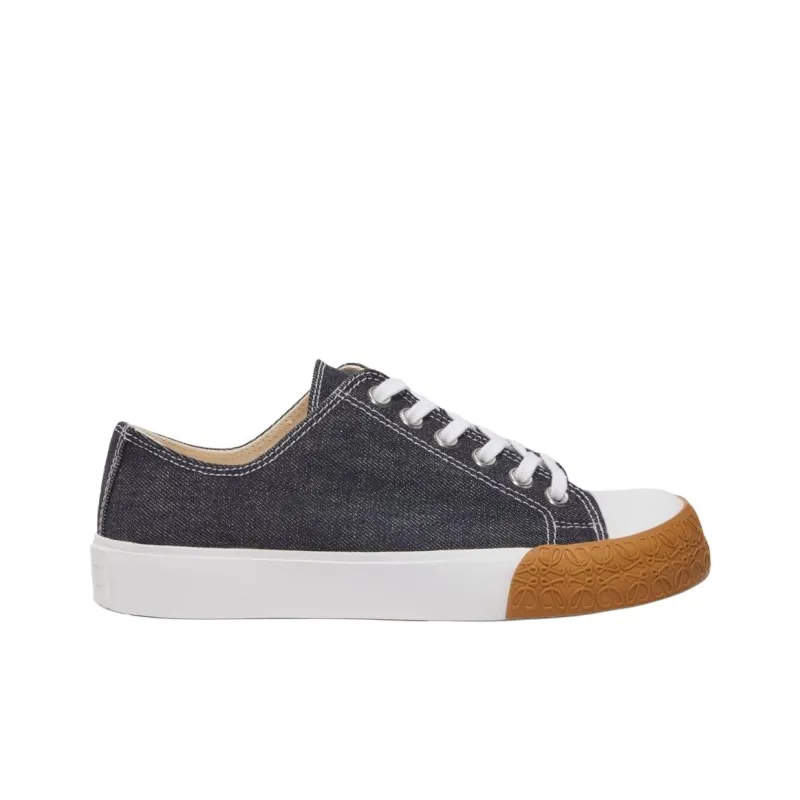 LOEWE Bloc Low-Top Skateboard Shoes Men's Blue-1