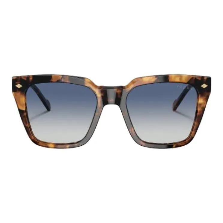 VOGUE Plastic Square Sunglasses Men's Brown-1