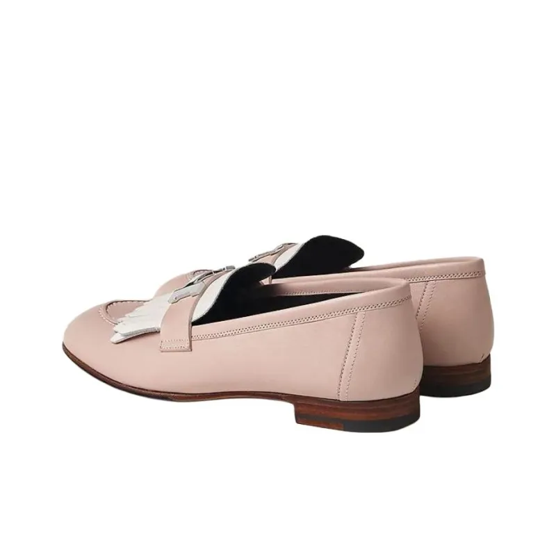 HERMES Royal Loafers Women's Pink-3