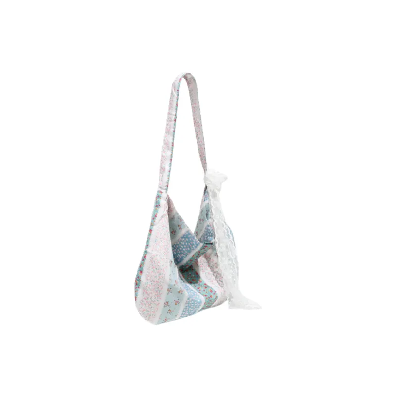 HACIN Canvas Shoulder Bag Women's Blue-2