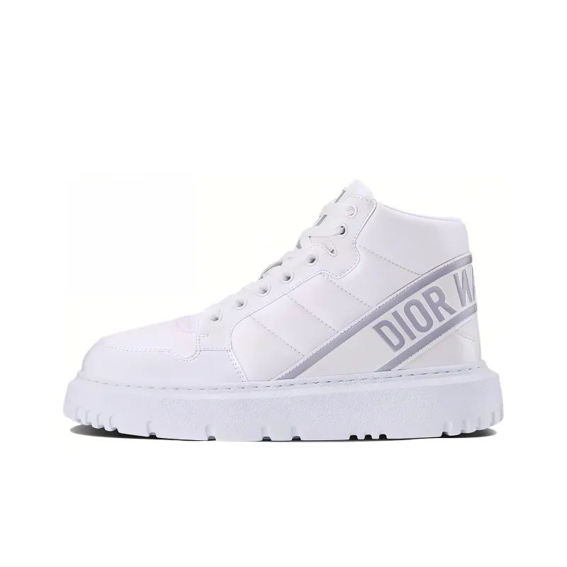 DIOR Women's D-Player 'Quilted Nylon - White Grey'-0