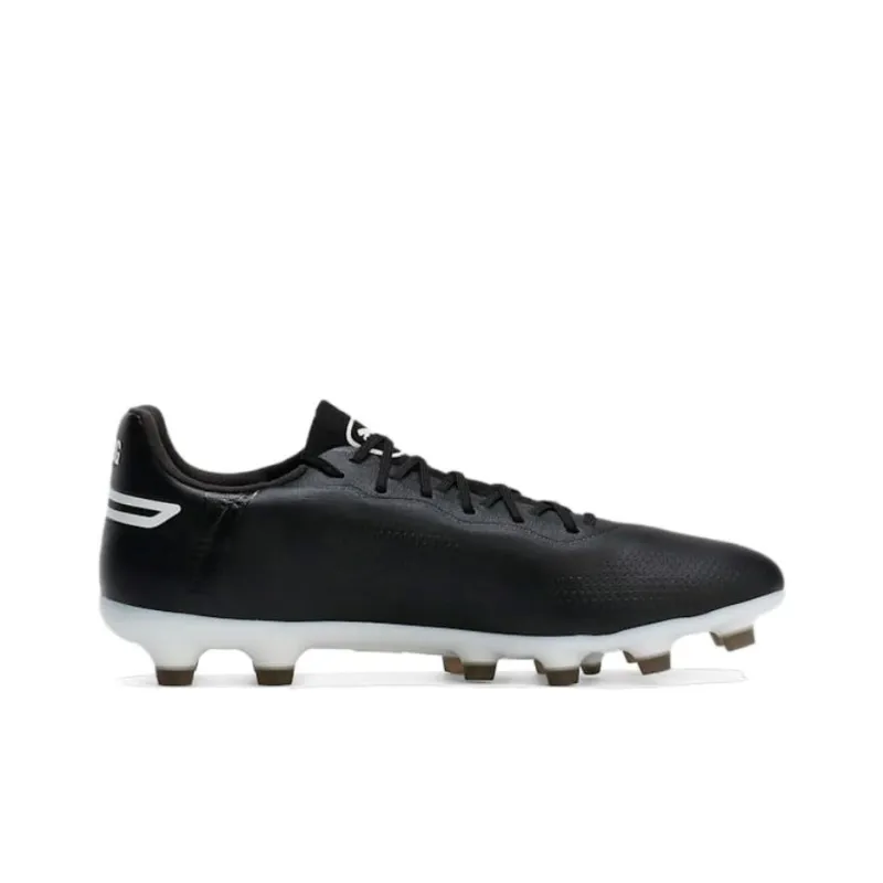 PUMA King Pro HG Hard Ground Artificial Ground Anti Slip Wear Resistant Soccer Shoes Men's Black-1