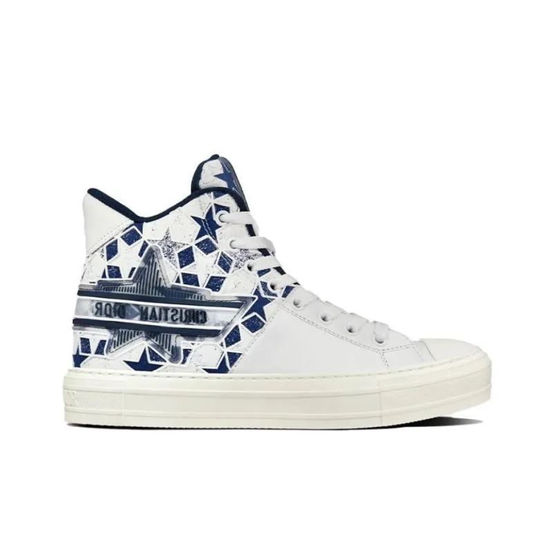 DIOR Women's Walk'N'DIOR Star Etoile High 'White Deep Blue'-1
