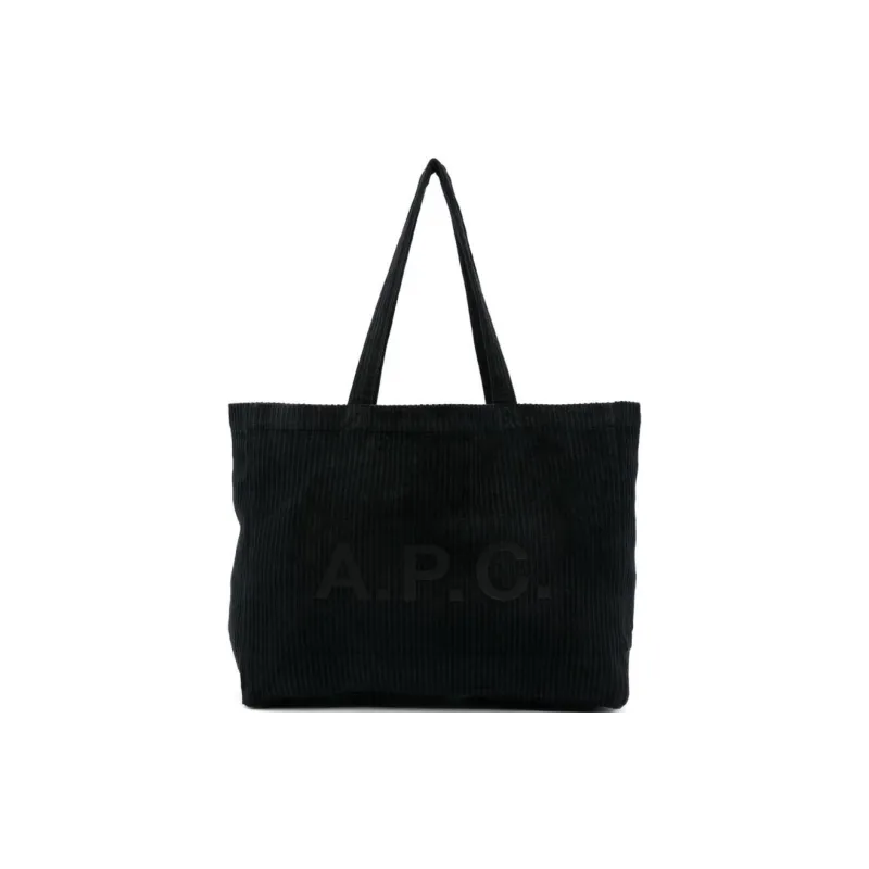 A.P.C Diane Logo Printed Shopping Bag-0