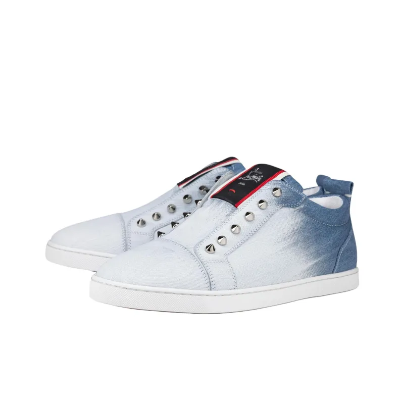 CL LUBOTING F.A.V Fique A Vontade Low-Top Skateboard Shoes Men's Gradient Blue-2