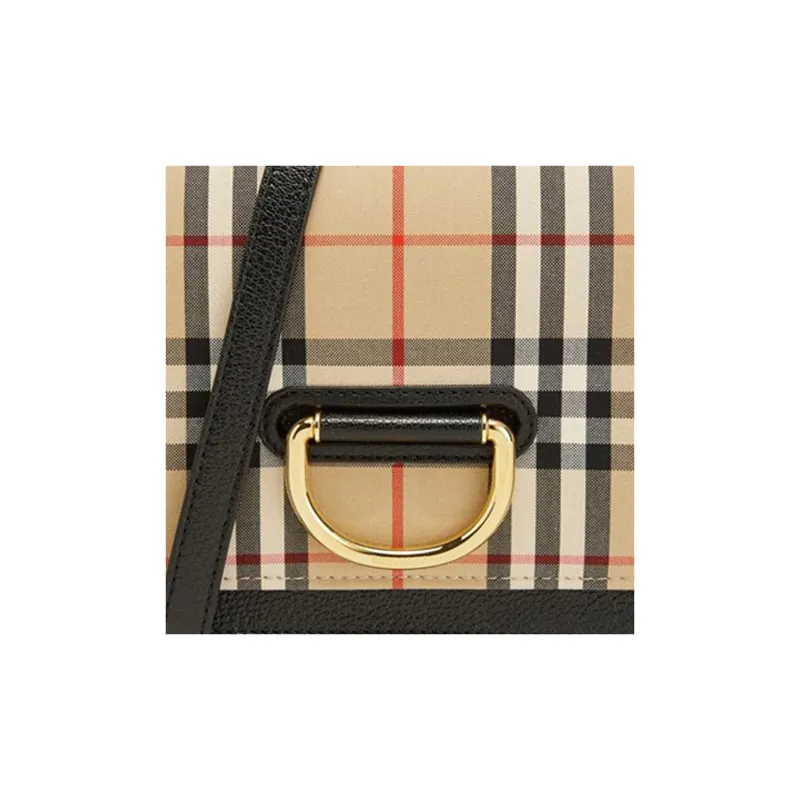 Burberry Vintage Cow Leather Shoulder Bag, Crossbody Bag Women's Archive Beige-4