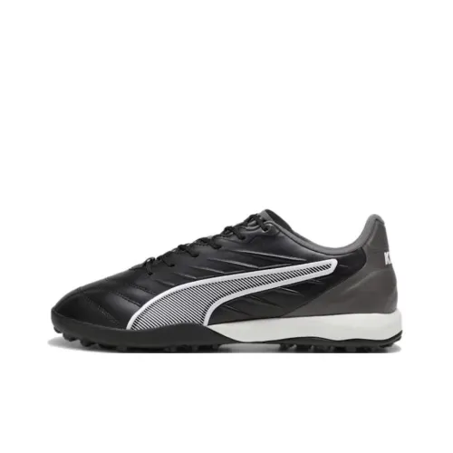 PUMA King Pro TT Rubber Broken Studs Anti Slip Wear Resistant Soccer Shoes Men's Black