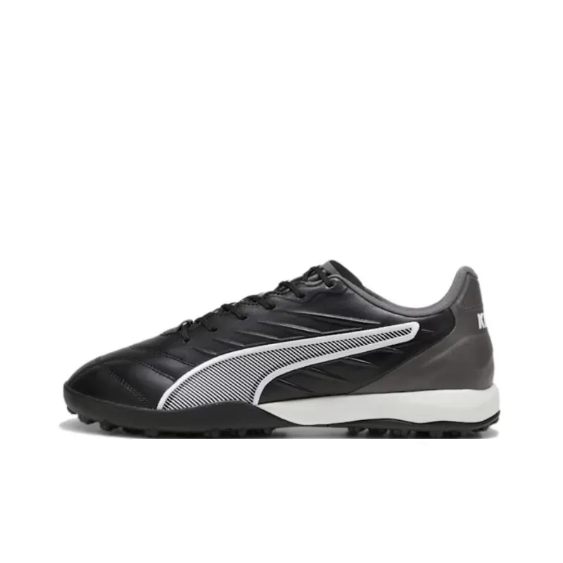 PUMA King Pro TT Rubber Broken Studs Anti Slip Wear Resistant Soccer Shoes Men's Black-0