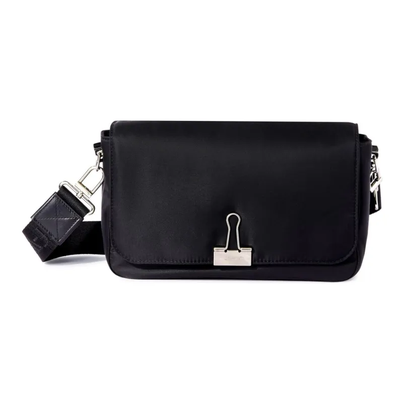 OFF-WHITE Soft Binder Shoulder Bag 'Black'-0