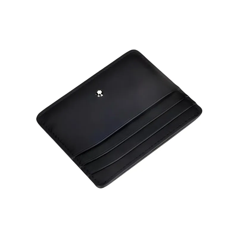 MONTBLANC Meisterstuck Leather Card Holder Men's Navy-1