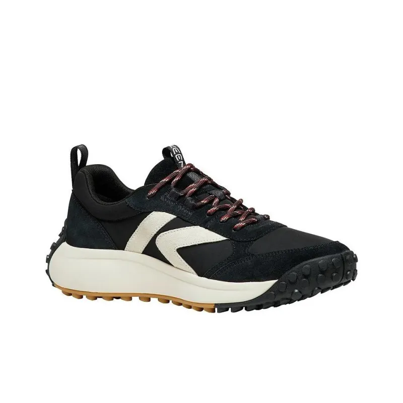 KEEN Anti-Slip Wear-Resistant Breathable Support Low-Top Outdoor Shoes Men's Black White-2