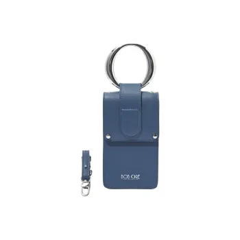 BOB ORE BLUE COLLECTION Genuine Leather Handbag Shoulder Bag Crossbody Bag Cell Phone Pouch Women's Lake Blue