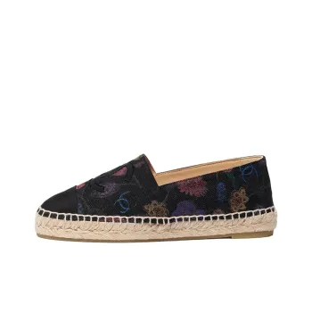 CHANEL Espadrilles Women's Black Multicolor