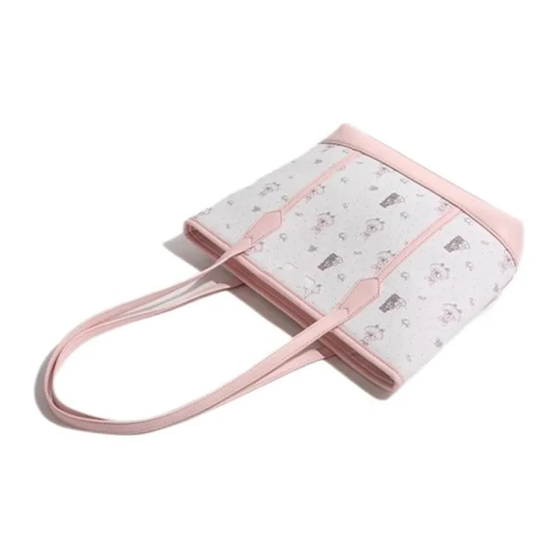 Carksky PU Tote Bag Shopping Bag Shoulder Bags Regular Women's Pink-2