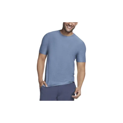 Skechers GO DRI All Day T-Shirts Men Blue