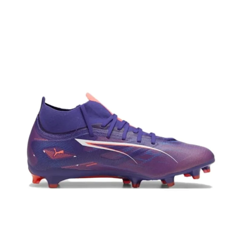 PUMA Ultra 5 AG Short Rubber Studs FG Long Rubber Studs Artificial Ground Support Lightweight Soccer Shoes Men's Purple-1