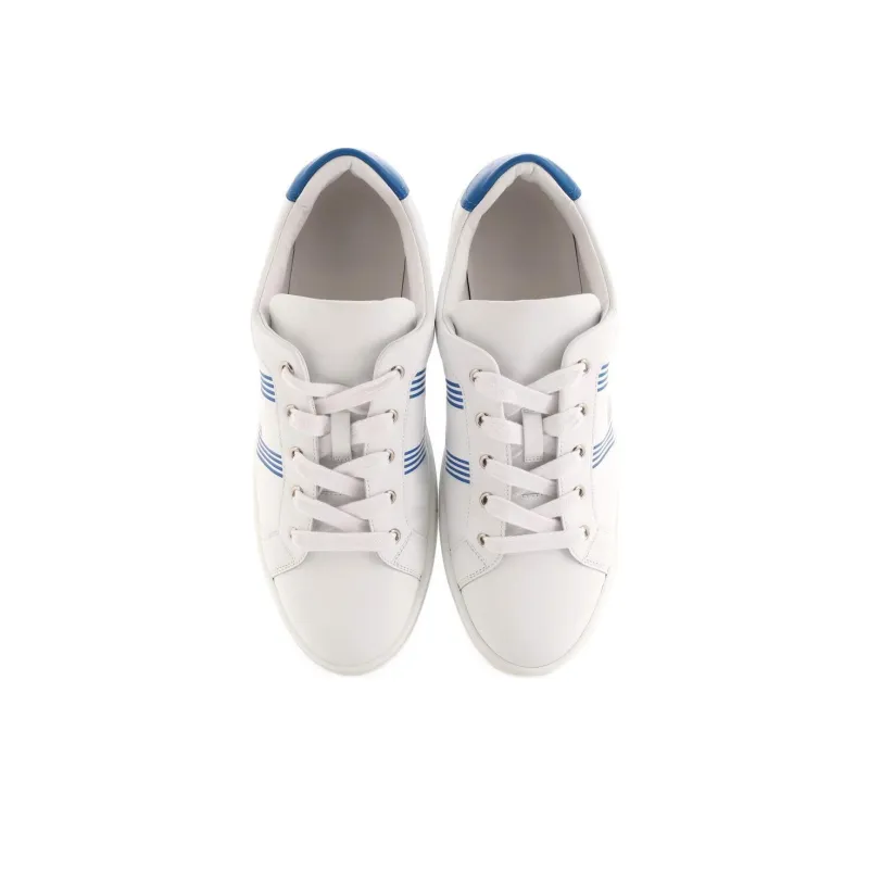 HERMES Avantage Low Top Skateboard Shoes Men's Blue White-4